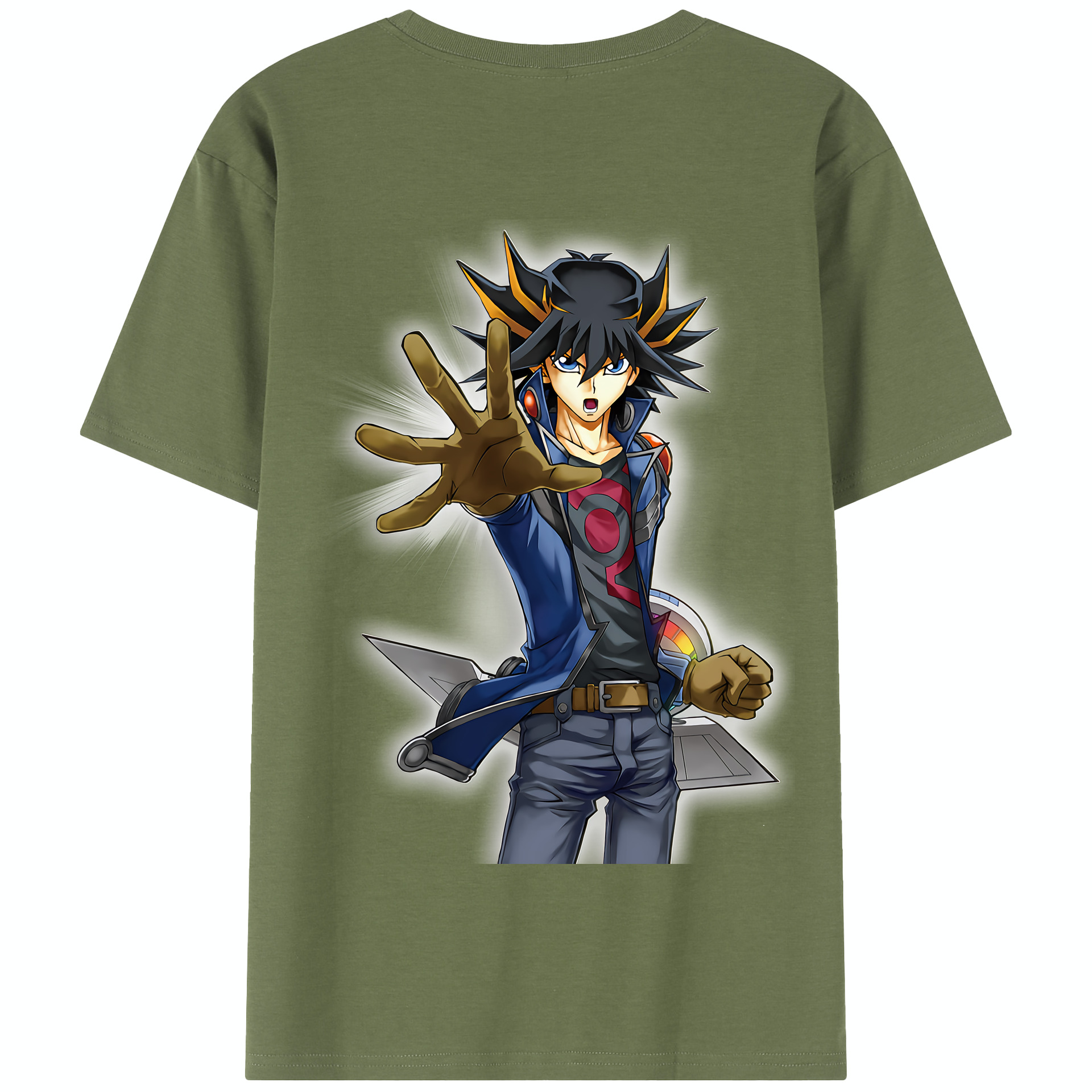 （画像用） 遊☆戯☆王 Yu-Gi-Oh! 綿100％半袖Tシャツ（背面プリント）